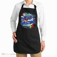 Cute Merry Christmas Word Decoration Apron thumb 2