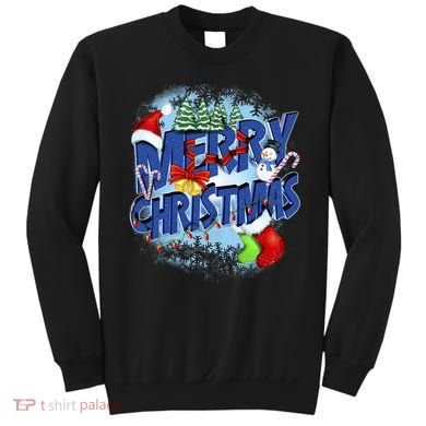 Cute Merry Christmas Word Decoration Sweatshirt