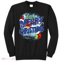 Cute Merry Christmas Word Decoration Sweatshirt thumb 0