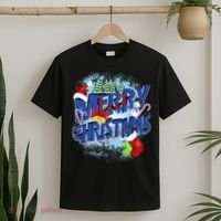 Cute Merry Christmas Word Decoration T-Shirt thumb 2
