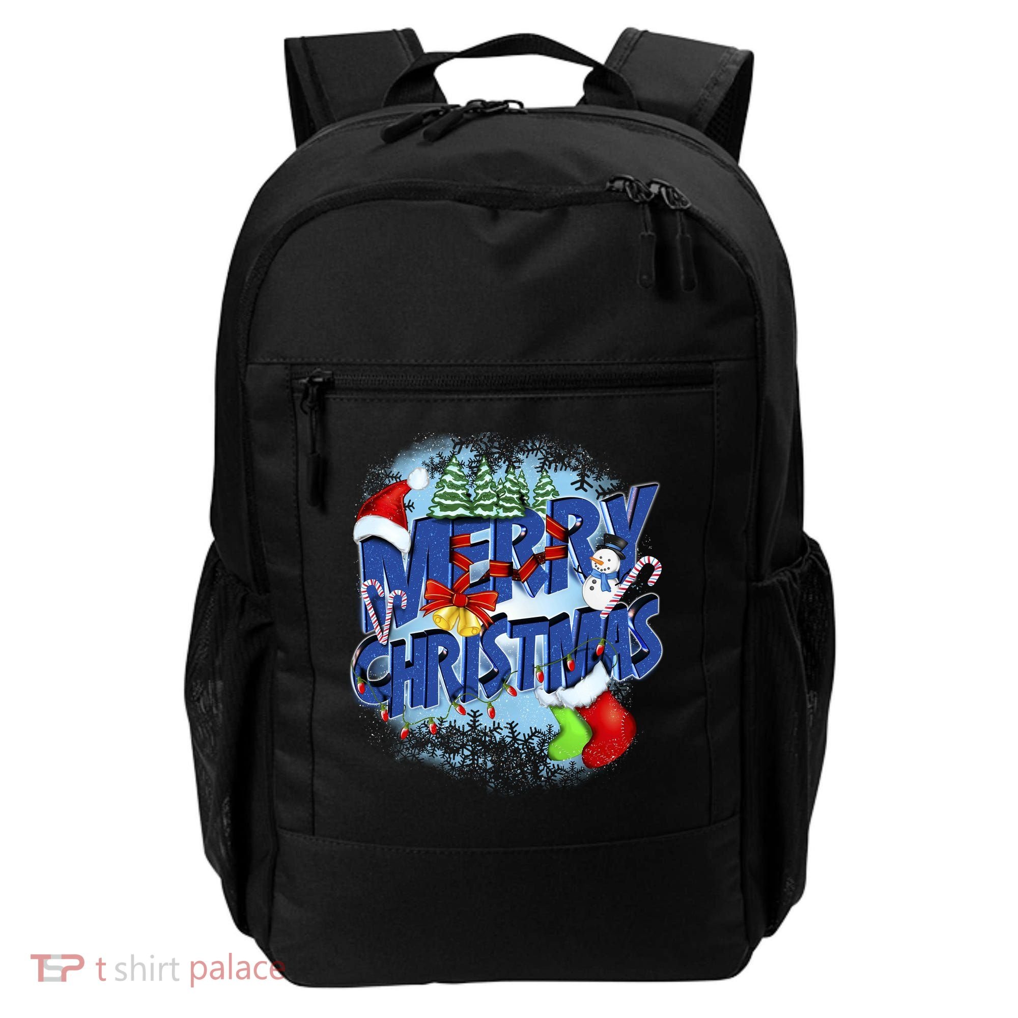 Cute Merry Christmas Word Decoration Backpack