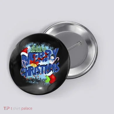 Cute Merry Christmas Word Decoration Button