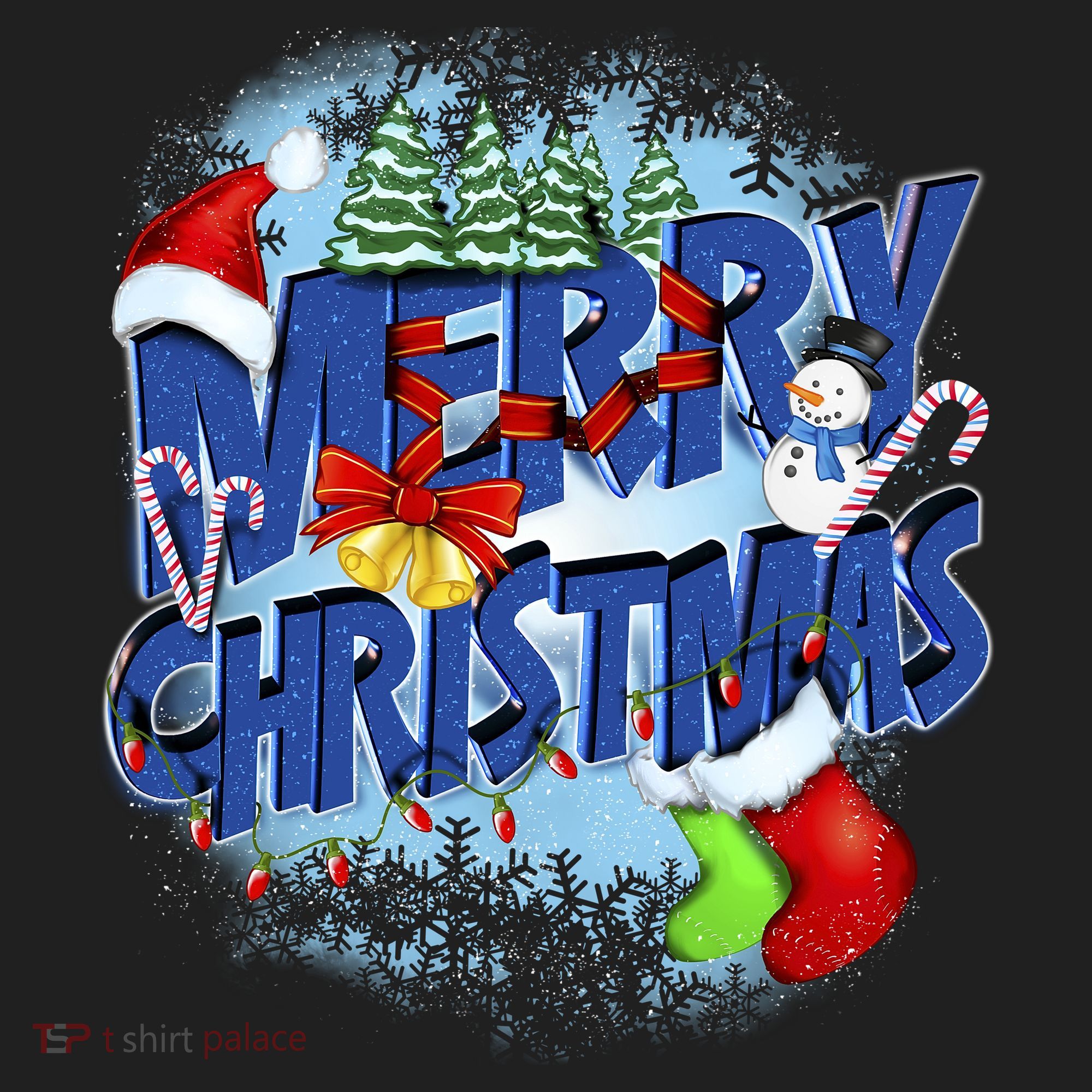 Cute Merry Christmas Word Decoration Beanie