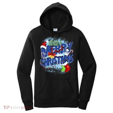Cute Merry Christmas Word Decoration Women's Hoodie