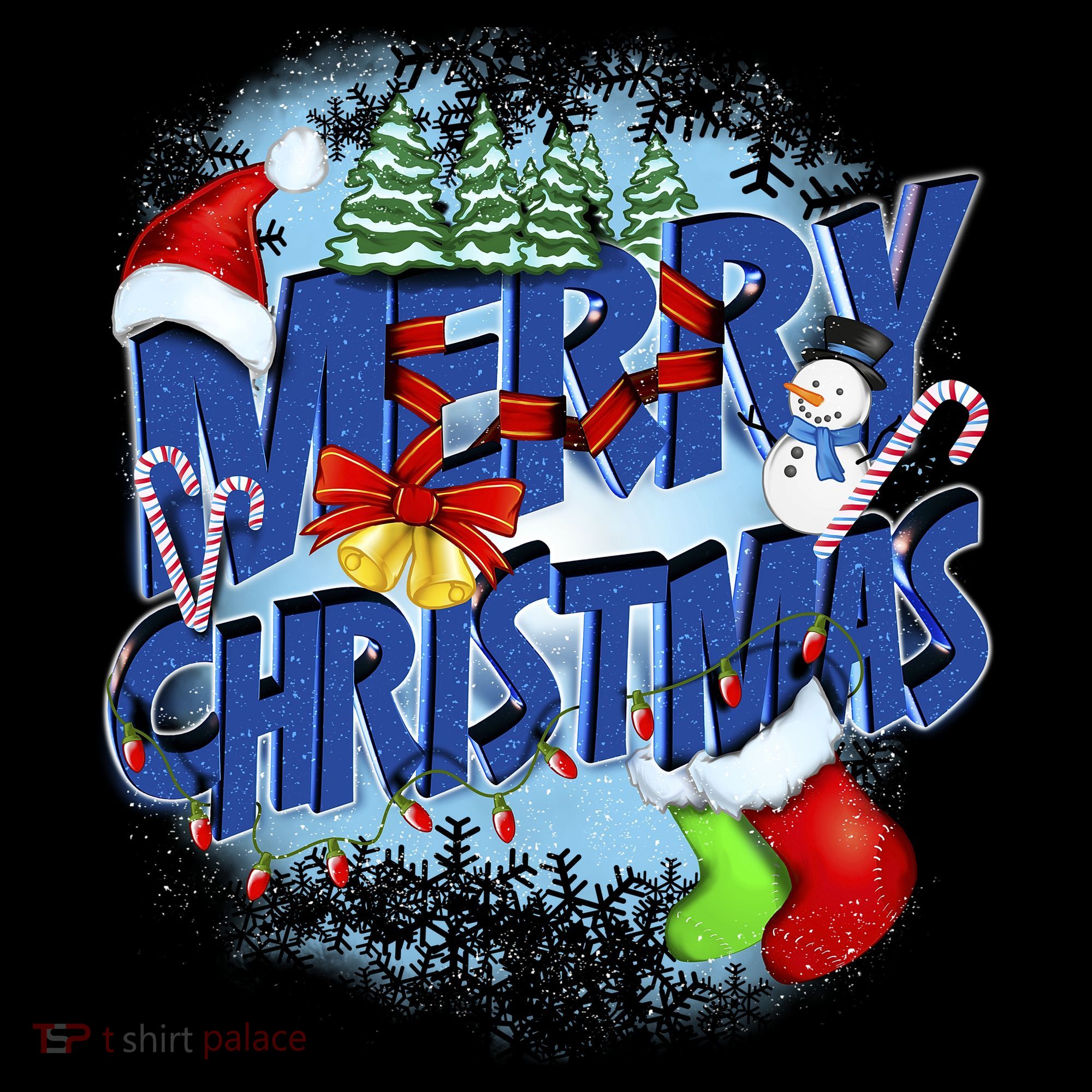 Cute Merry Christmas Word Decoration Women's Hoodie