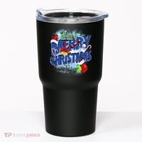 Cute Merry Christmas Word Decoration Tumbler thumb 0