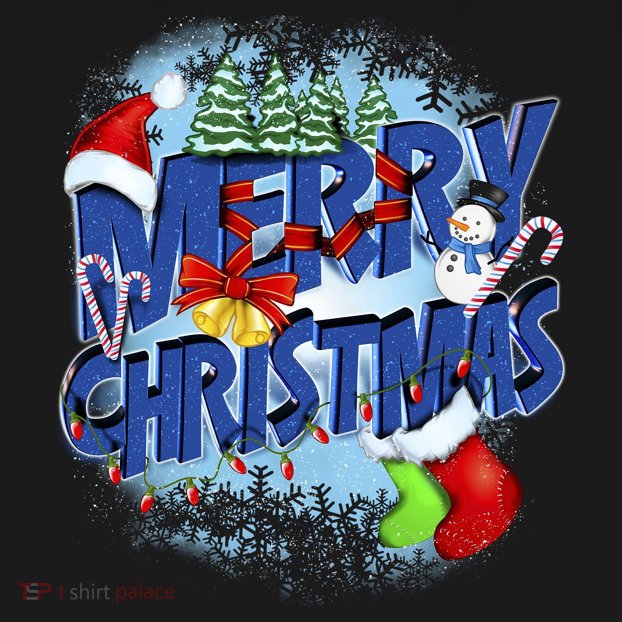 Cute Merry Christmas Word Decoration Baby Bodysuit