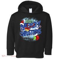 Cute Merry Christmas Word Decoration Toddler Hoodie thumb 0