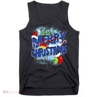 Cute Merry Christmas Word Decoration Tank Top thumb 0