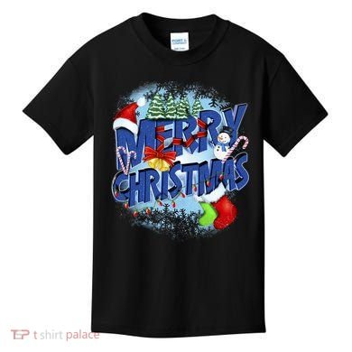 Cute Merry Christmas Word Decoration Kids T-Shirt