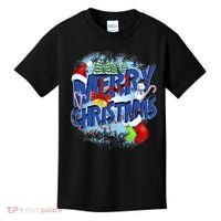Cute Merry Christmas Word Decoration Kids T-Shirt thumb 0