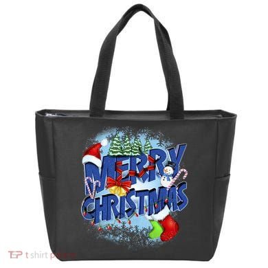 Cute Merry Christmas Word Decoration Tote Bag