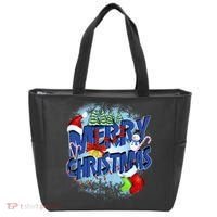 Cute Merry Christmas Word Decoration Tote Bag thumb 0
