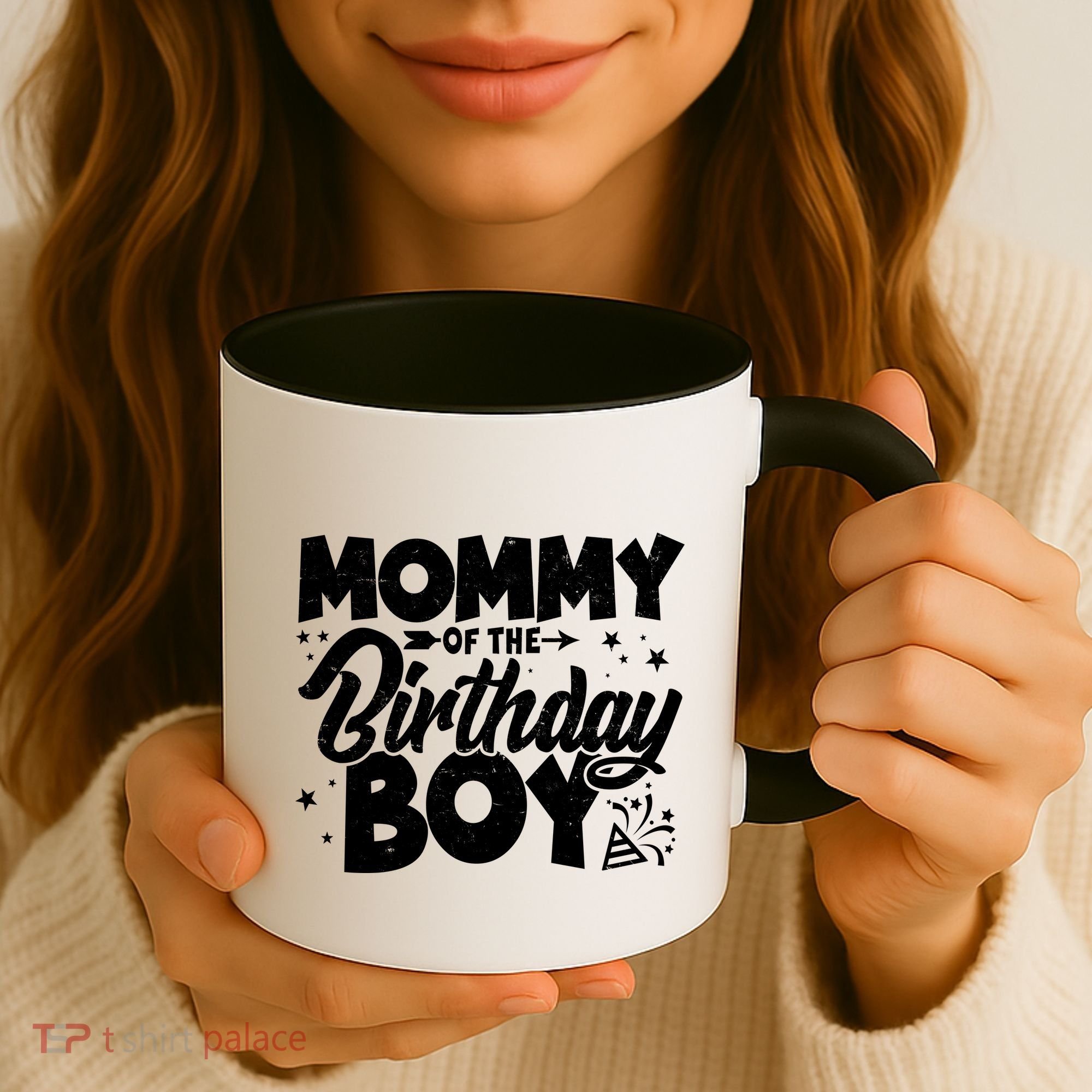 Cute Mommy Of The Birthday Boy  Coffee Mug