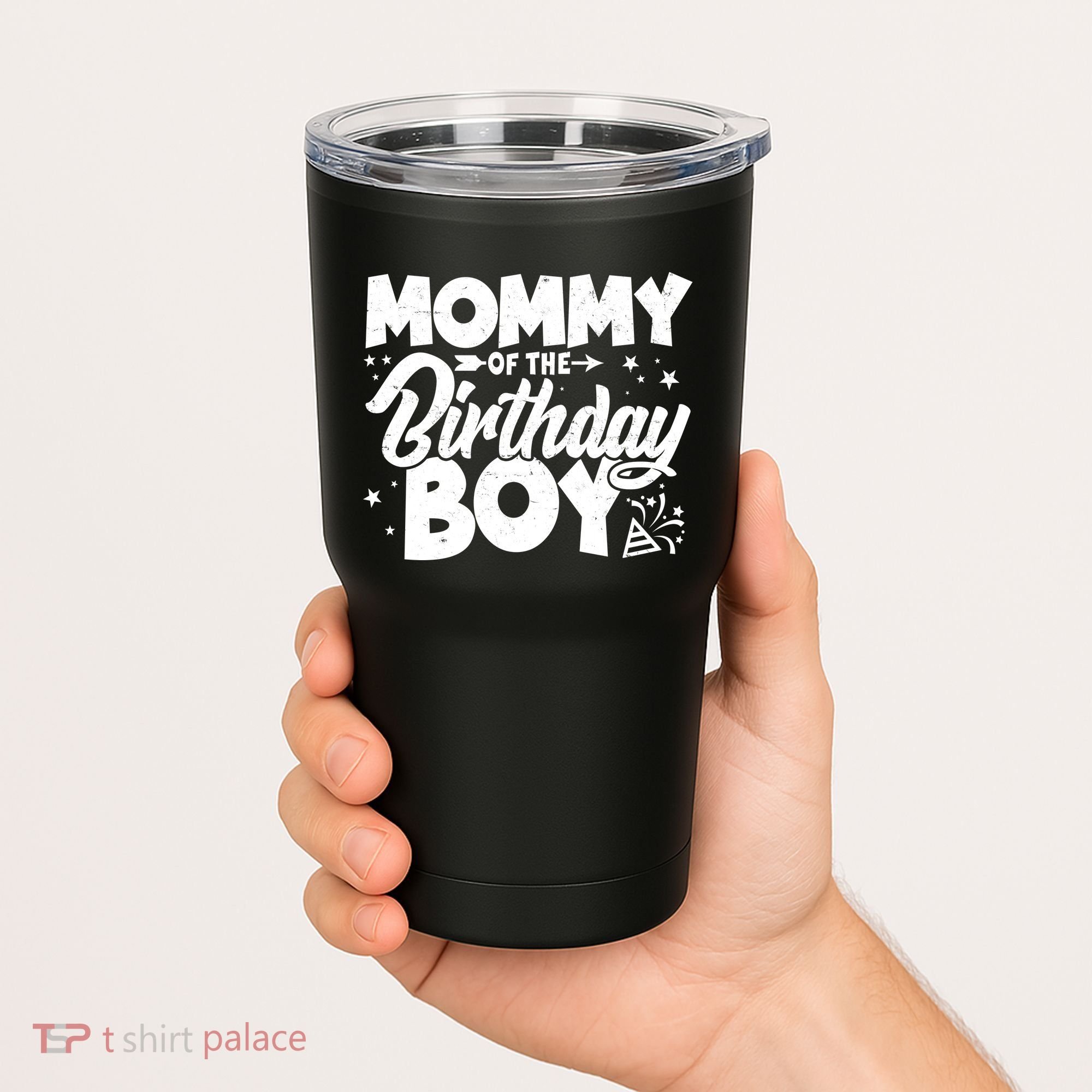 Cute Mommy Of The Birthday Boy  Tumbler