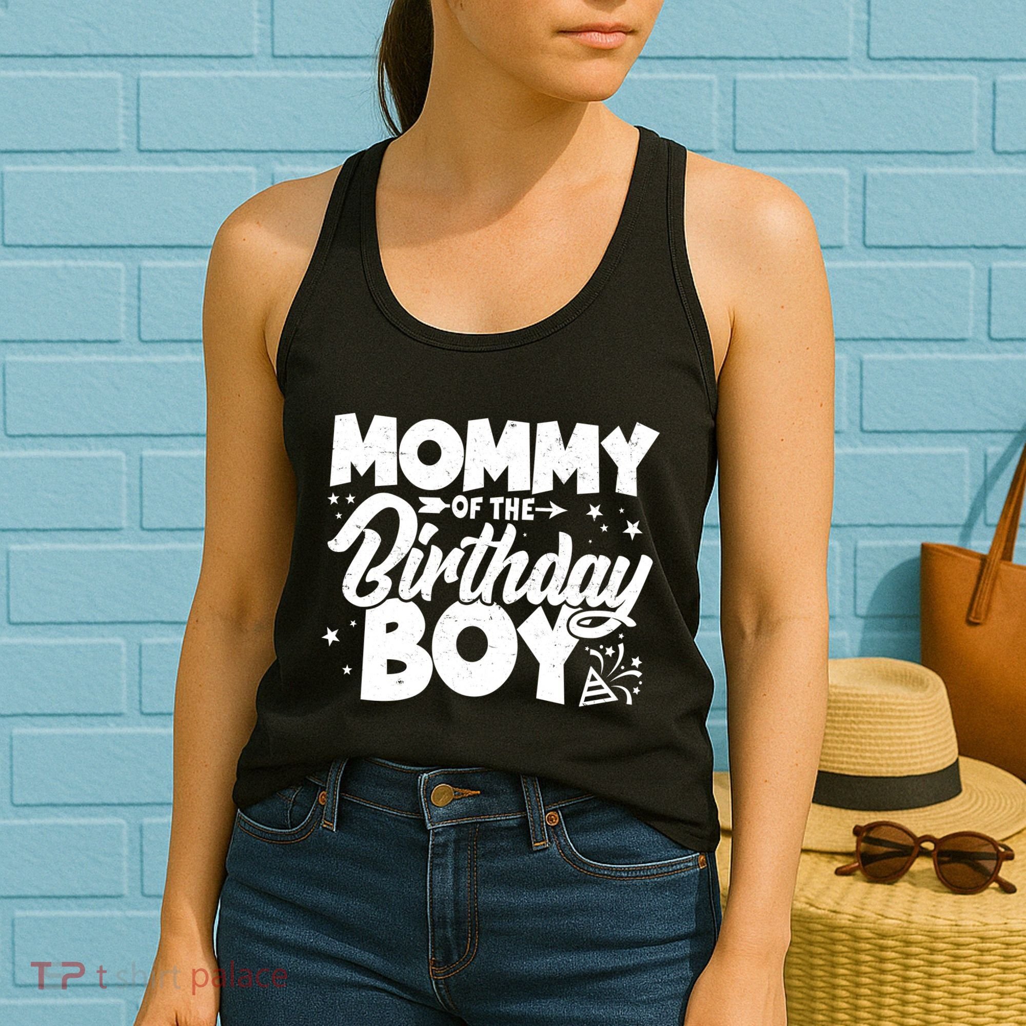 Cute Mommy Of The Birthday Boy  Women's Tank Top