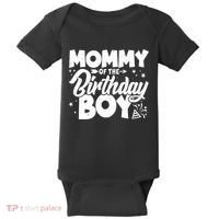Cute Mommy Of The Birthday Boy  Baby Bodysuit thumb 0