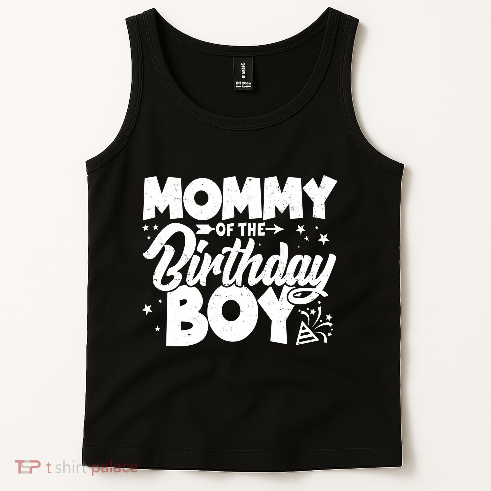 Cute Mommy Of The Birthday Boy  Tank Top