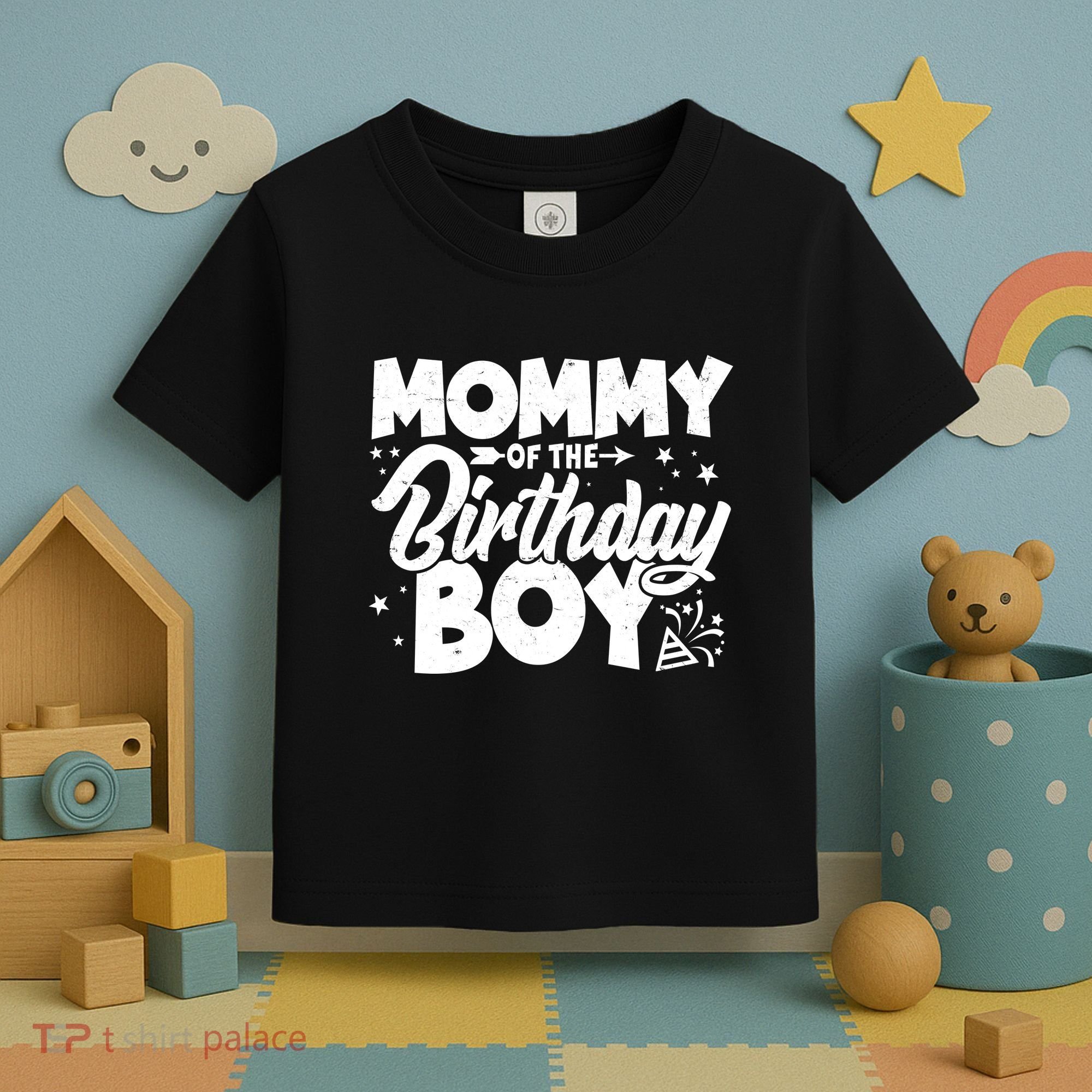 Cute Mommy Of The Birthday Boy  Toddler T-Shirt