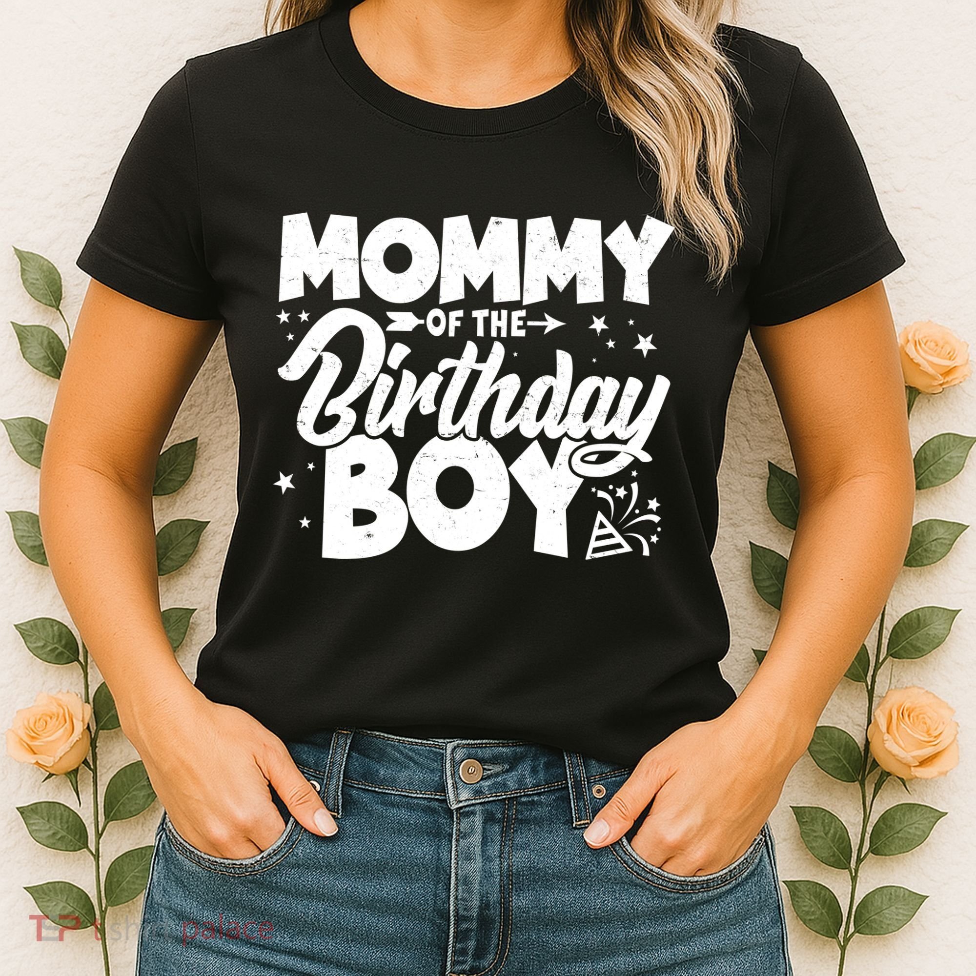 Cute Mommy Of The Birthday Boy  Women's T-Shirt