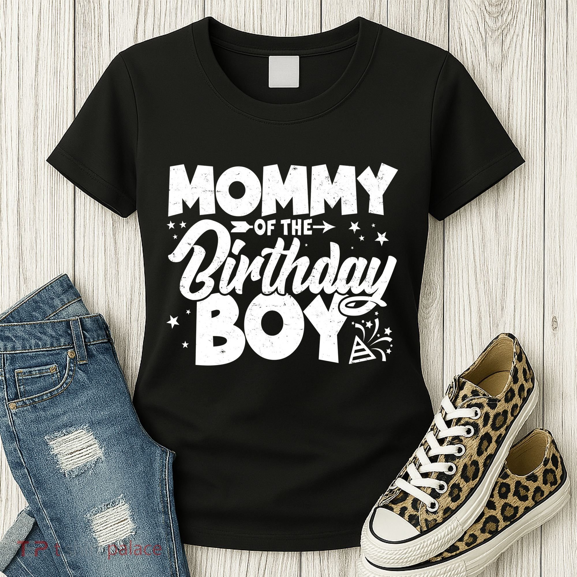 Cute Mommy Of The Birthday Boy  Women's T-Shirt