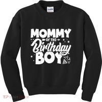 Cute Mommy Of The Birthday Boy  Kids Sweatshirt thumb 0