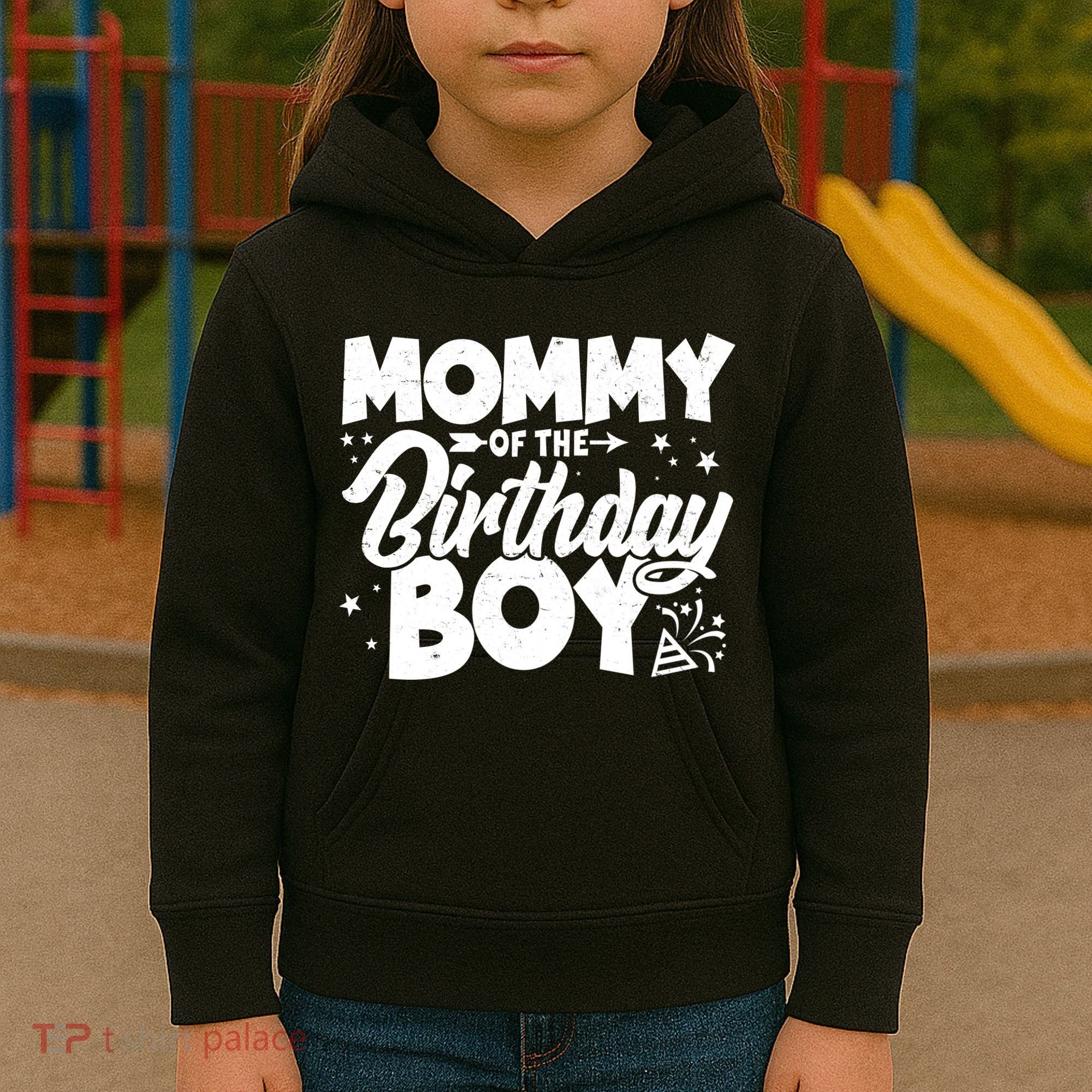 Cute Mommy Of The Birthday Boy  Kids Hoodie