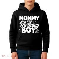 Cute Mommy Of The Birthday Boy  Kids Hoodie thumb 4