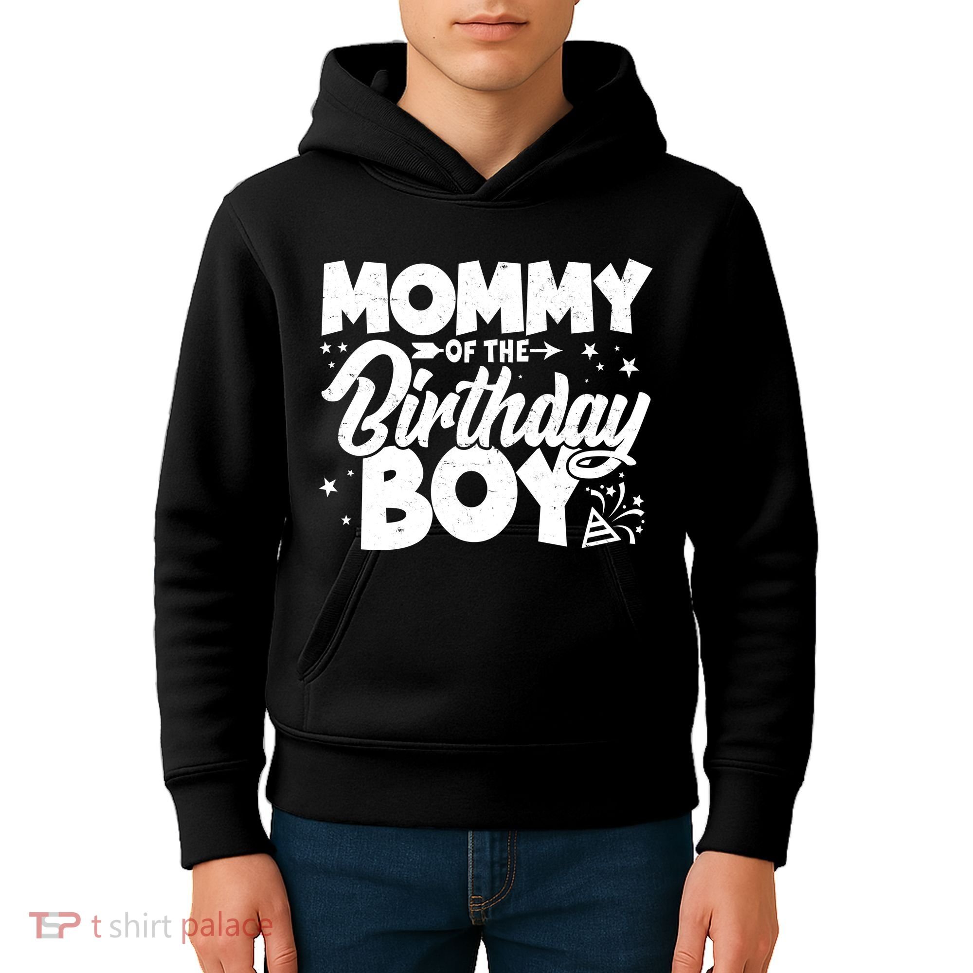 Cute Mommy Of The Birthday Boy  Kids Hoodie