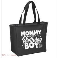 Cute Mommy Of The Birthday Boy  Tote Bag thumb 2