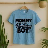 Cute Mommy Of The Birthday Boy  T-Shirt thumb 2