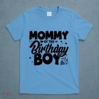 Cute Mommy Of The Birthday Boy  T-Shirt thumb 4