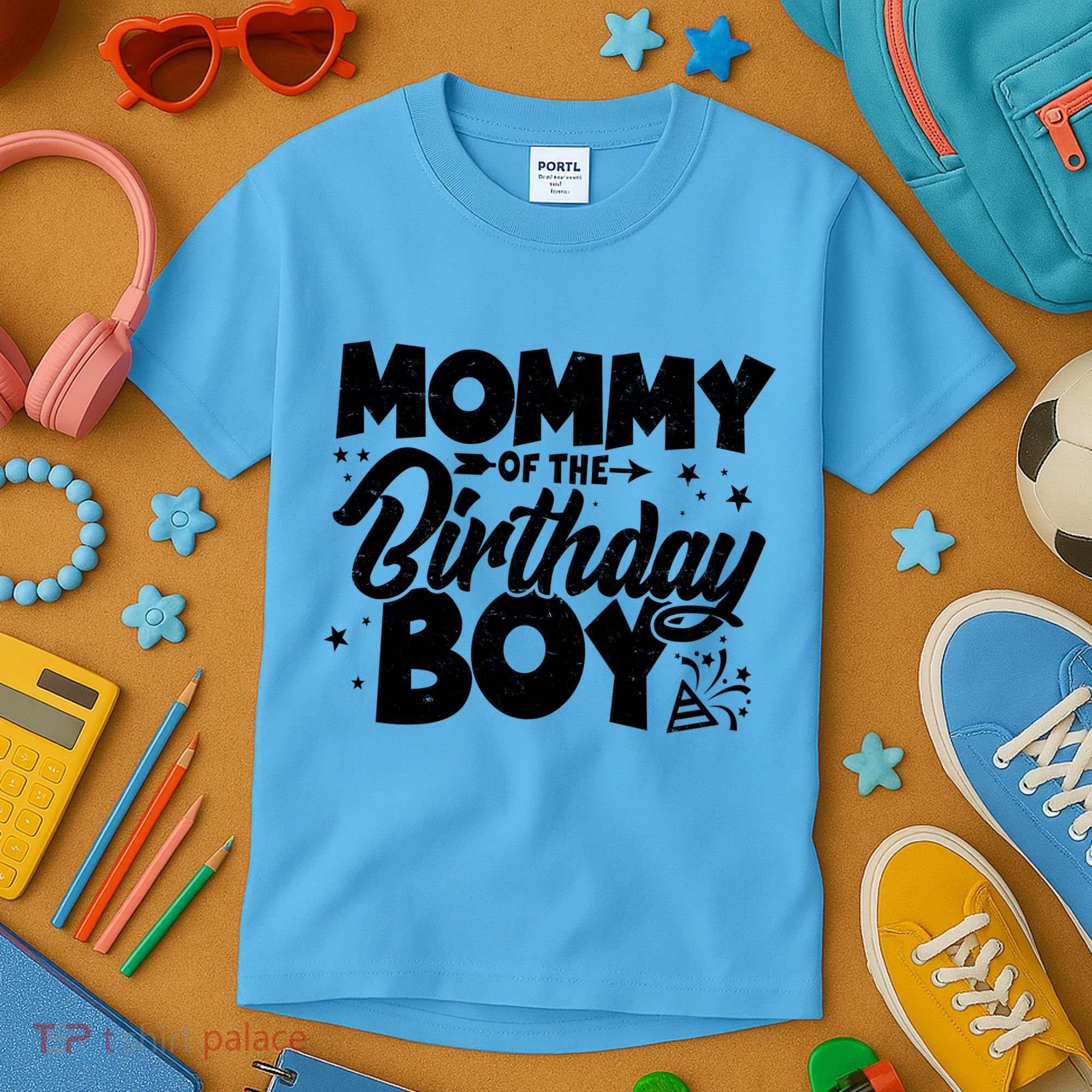 Cute Mommy Of The Birthday Boy  Kids T-Shirt