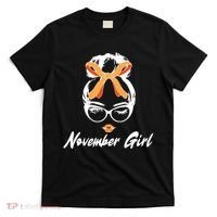 Cute November Girl Birthday T-Shirt thumb 0