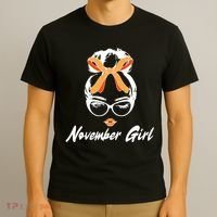 Cute November Girl Birthday T-Shirt thumb 3