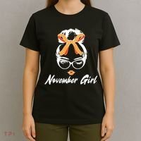 Cute November Girl Birthday T-Shirt thumb 4