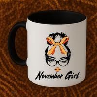Cute November Girl Birthday Coffee Mug thumb 2