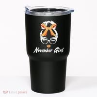 Cute November Girl Birthday Tumbler thumb 0