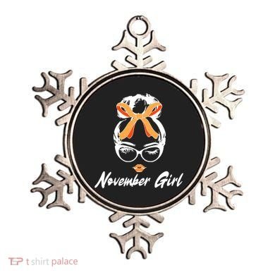Cute November Girl Birthday Ornament