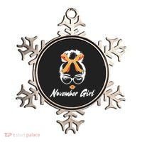 Cute November Girl Birthday Ornament thumb 0