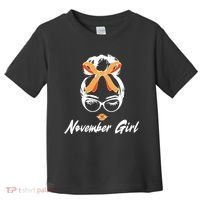 Cute November Girl Birthday Toddler T-Shirt thumb 0