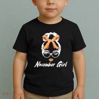 Cute November Girl Birthday Toddler T-Shirt thumb 2