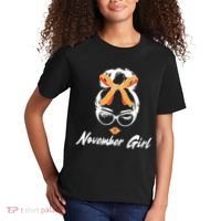 Cute November Girl Birthday Kids T-Shirt thumb 2