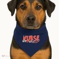 Cute Nurse Day USA-Made Doggie Bandana thumb 1