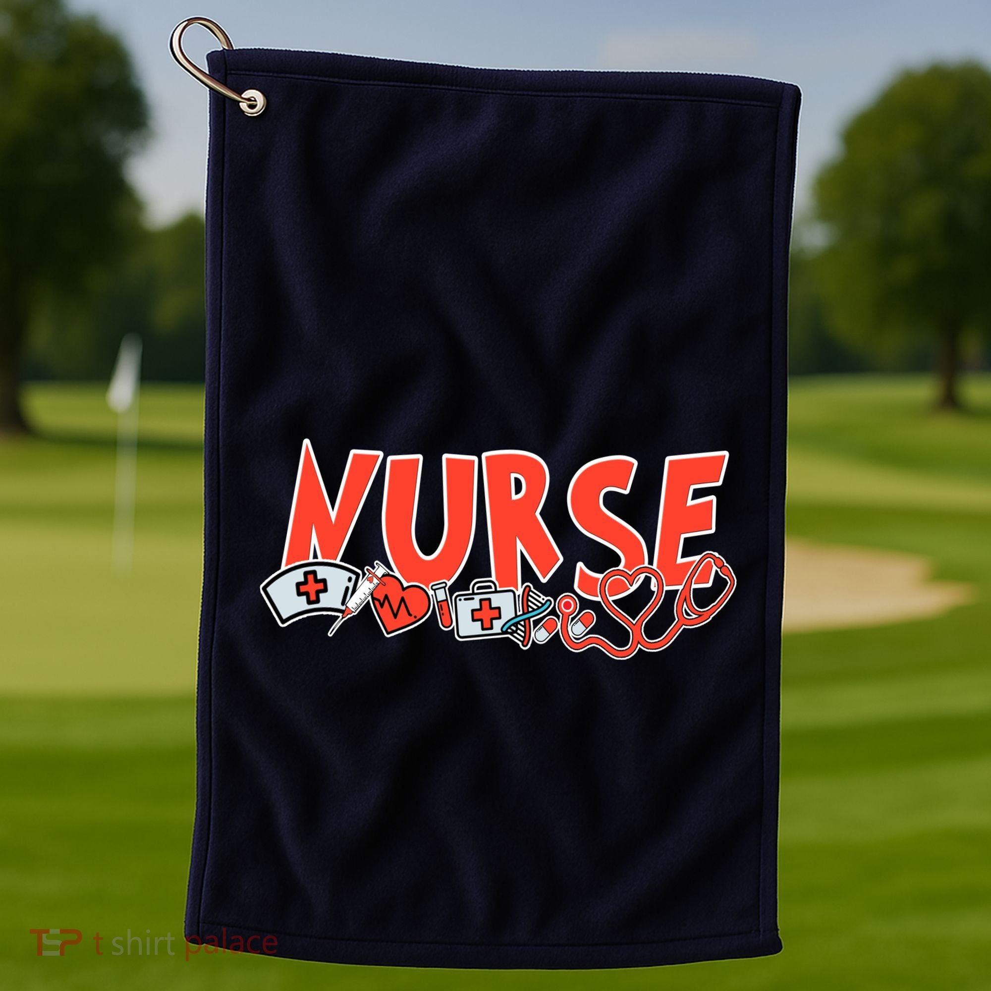Cute Nurse Day Golf Towel