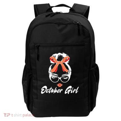 Cute October Girl Birthday Backpack