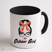 Cute October Girl Birthday Coffee Mug thumb 1