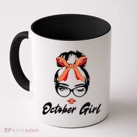 Cute October Girl Birthday Coffee Mug thumb 0