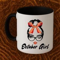Cute October Girl Birthday Coffee Mug thumb 2