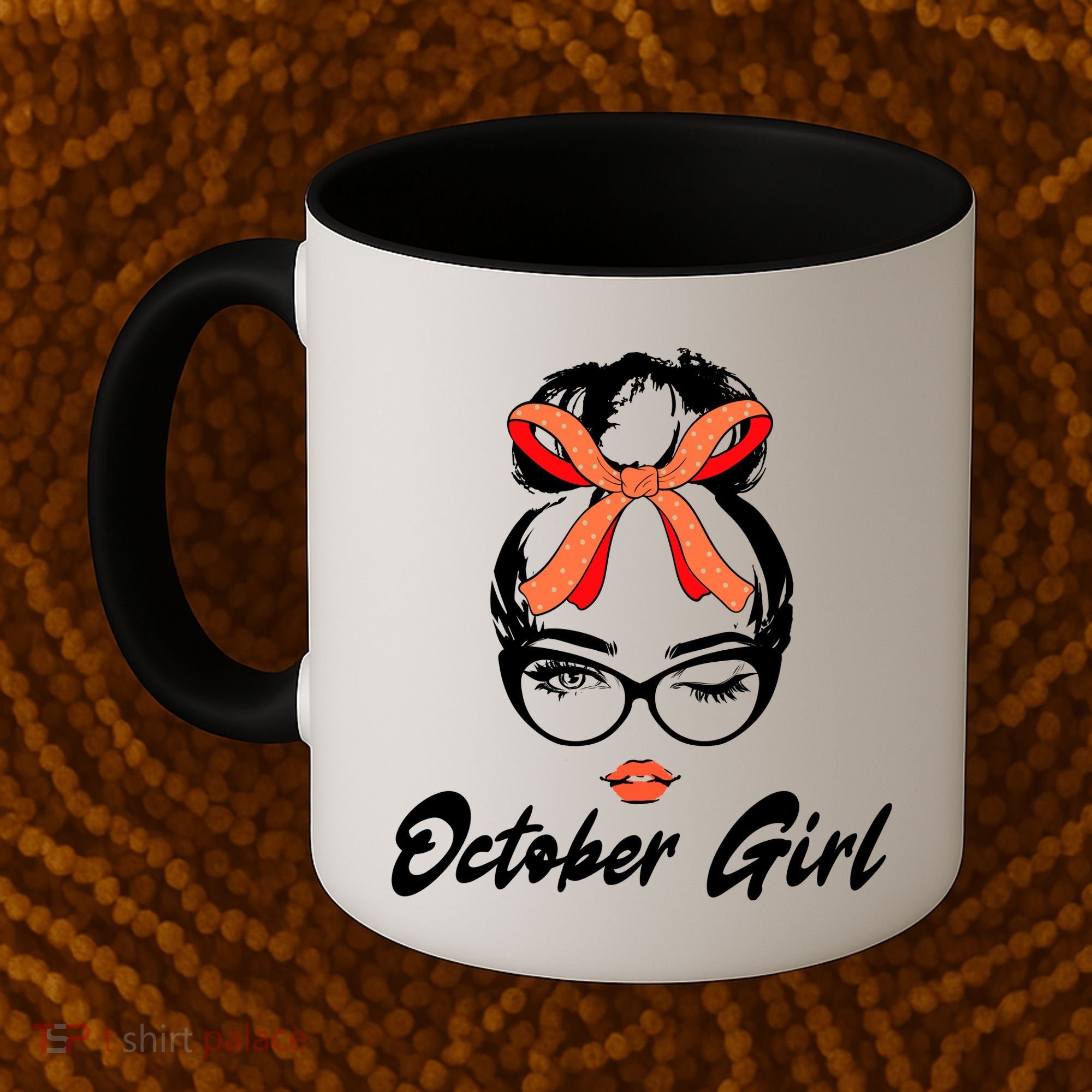 Cute October Girl Birthday Coffee Mug